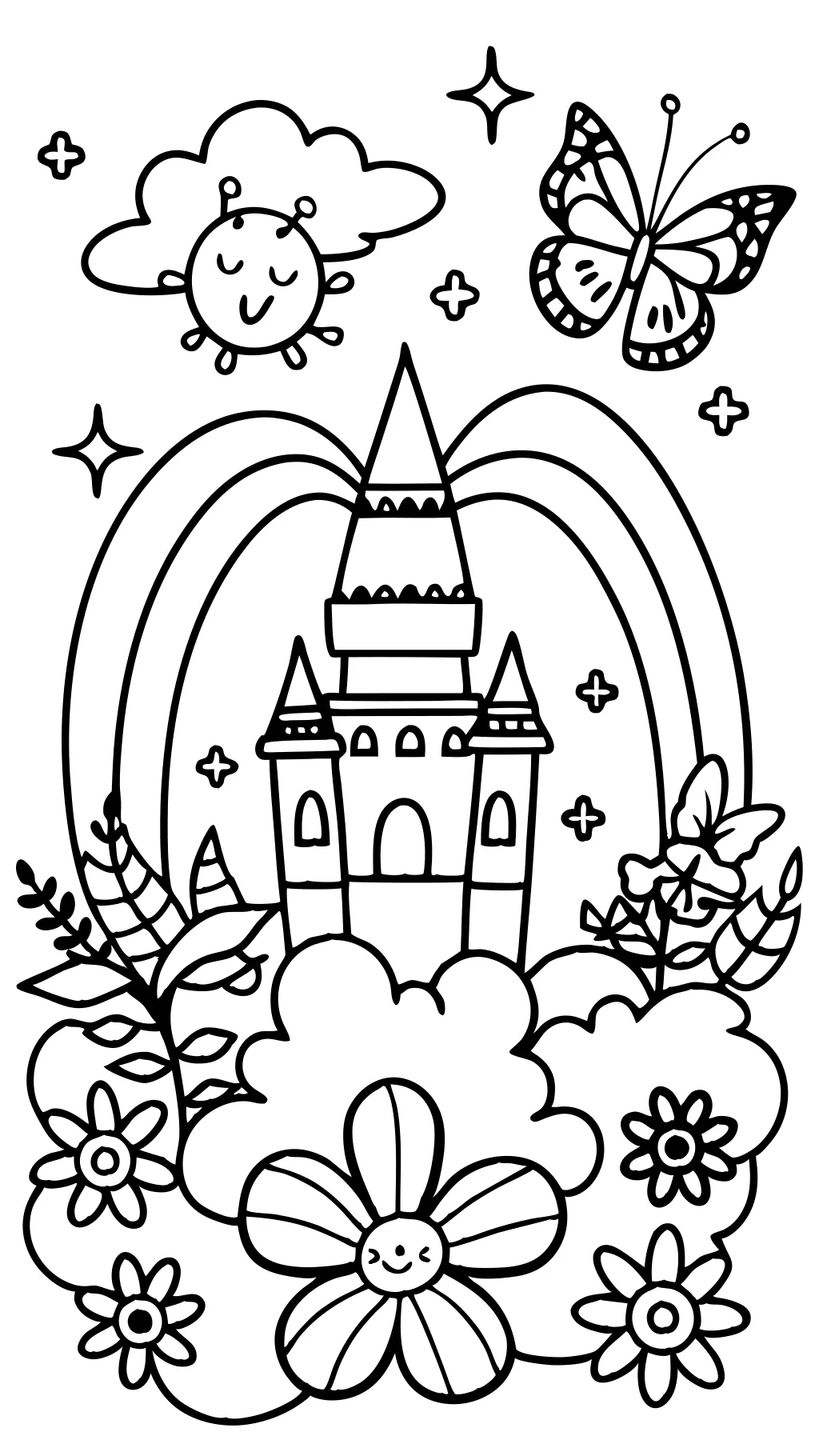 pink coloring page